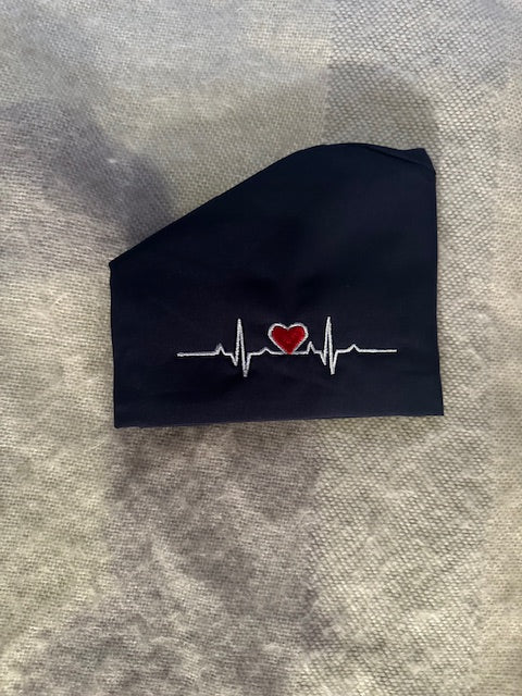 Navy blue nursing scrub hat
